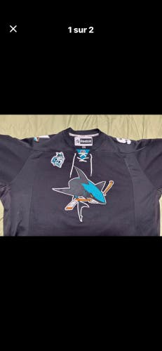 Black Goalie Cut Adult Unisex Reebok Jersey (Used)