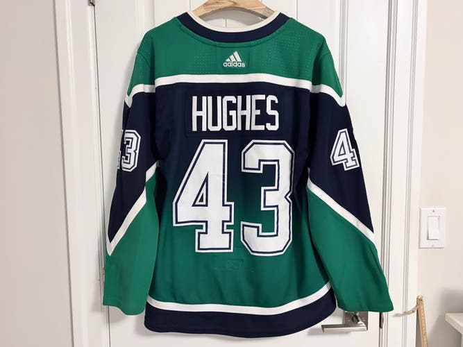 Authentic Adidas Vancouver Canucks Quinn Hughes Retro 1.0 Sprite Jersey 52 Large
