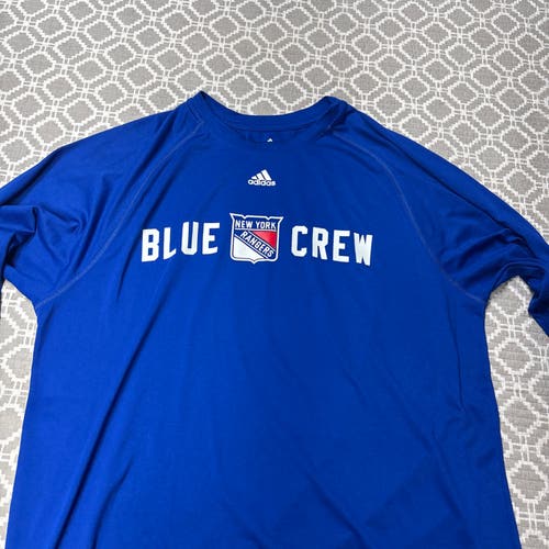 New York Rangers Blue Large Men's Adidas Shirt