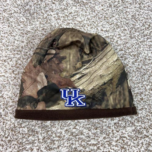 Kentucky Wildcats Hat Beanie Mens One Size Brown Camo NCAA Basketball Reversible