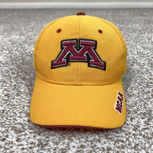 Minnesota Golden Gophers Hat Cap Strap Back One Size Gold NCAA Football Zephyr