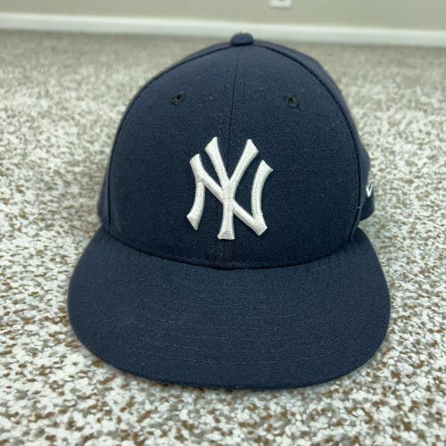 New York Yankees Hat Cap Fitted Mens 6 7/8 Blue MLB Baseball New Era USA 59FIFTY
