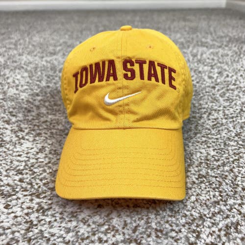 Iowa State Cyclones Hat Cap Strap Back Mens One Size Yellow NCAA Football Nike