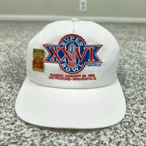Vintage Washington Redskins Super Bowl XXVI Hat Cap Snap Back One Size Football
