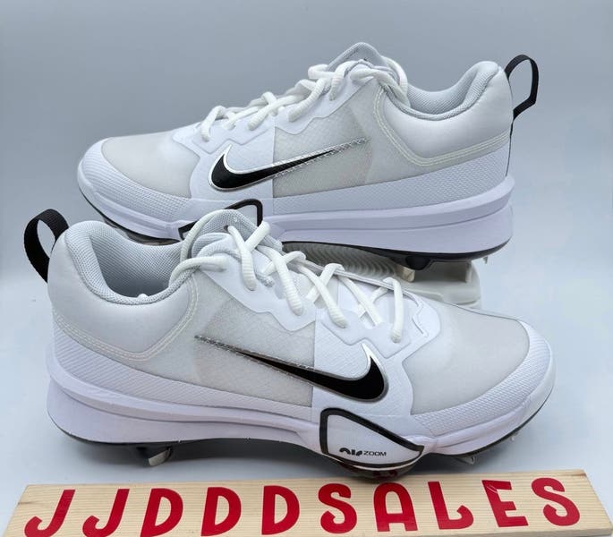 Nike Force Zoom Trout 9 Metal Baseball Cleats White FB2907  display picture 3
