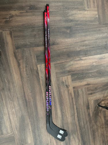 Pair of Intermediate Bauer Proto2 Left Hand Hockey Stick P28 55 Flex Pro Stock (New)