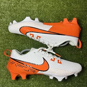 Size 10 Nike Vapor Edge Pro 360 Lacrosse Football Cleats White Orange NEW