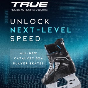 2024 True Catalyst 5x4 Hockey Skates Regular Width 8.5 (New)