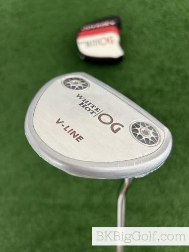 NEW Odyssey White Hot OG V-Line 33 Putter w Headcover