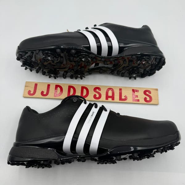 Adidas Tour360 24 Golf Shoes Black White IF0250 Men display picture 1