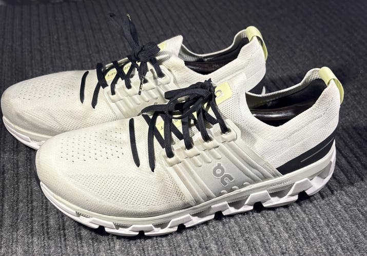 On Running Cloudswift 3 Men's Running/Walking Shoe (Ivory & Black)  US Size 12