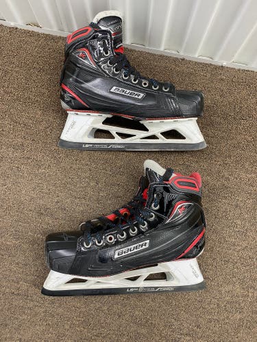3 sets of steel + Bauer 1x Hockey Goalie Skates Regular Width 9 (Used)