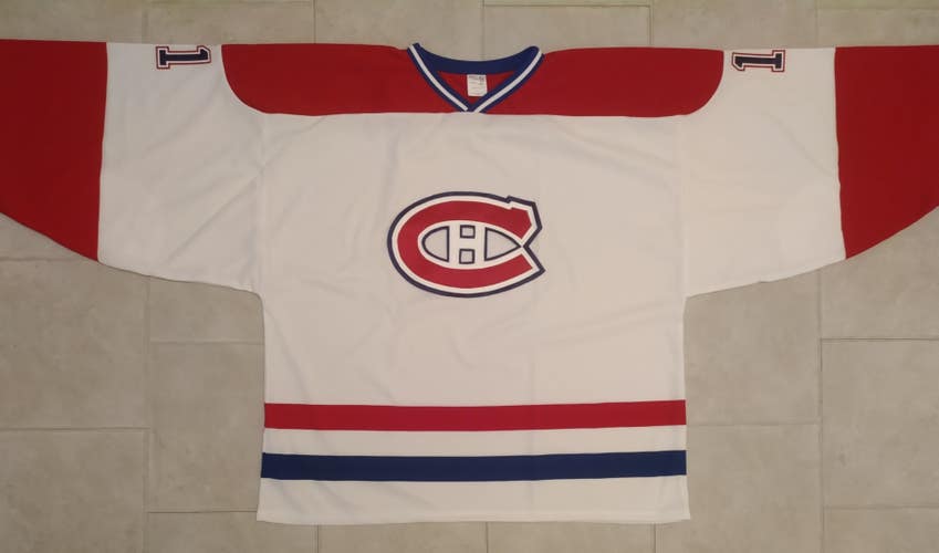 H550BK "Canadiens" Style Goalie Jersey - Size 4XL - Numbered - White - New