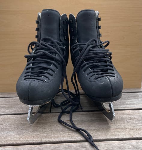 Risport F3 Figure Skates Size 265 Black + John Wilson Four Aces Blades
