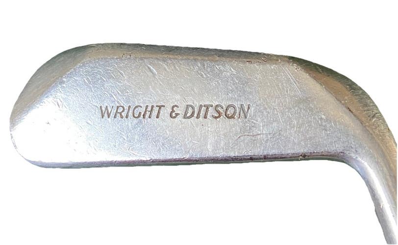 Wright And Ditson LPX Blade Putter 35" Coated Steel RH Long Leather Grip Nice