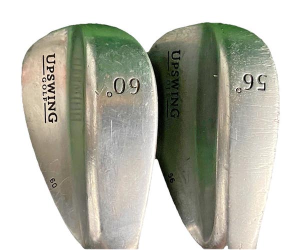 Upswing Golf Wedge Set 56* Sand And 60 Lob Wedges Stiff Steel RH New Jumbo Grips