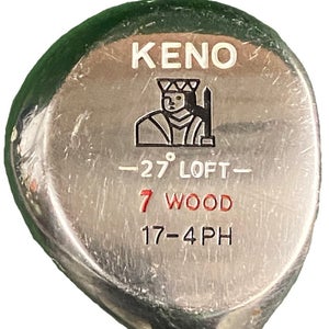 Keno Golf Stainless Metal King 7 Wood 27* RH Ladies SDM Steel 40" Original Grip