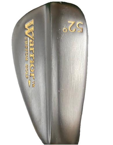 Warrior Golf Gap Wedge 52* Gunmetal Men's RH Stiff Steel 35.5" Good Factory Grip
