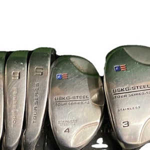 US Kids TS-12 Junior Golf Set 57" Height Youth LH 1w,3w,4h,5-8,PW,SW,LW 5i 34"