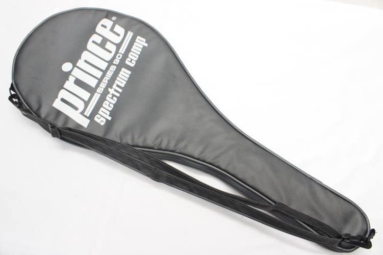 PRINCE "SPECTRUM COMP SERIES 90" SINGLE ZIPPERED TENNIS RACQUET COVER WITH STRAP