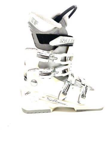 Used Salomon MG IRONY Womens DH Ski Boot White 255 MP - M07.5 - W08.5 11860-S000304504
