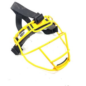 Used Schutt FIELDER MASK BB/SB Fielders Mask Yellow One Size 11860-S000304635