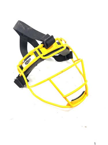 Used Schutt FIELDER MASK BB/SB Fielders Mask Yellow One Size 11860-S000304635