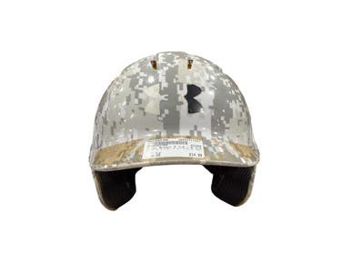 Used Under Armour 5 7/8 - 6 3/4 DIGITAL GREY Batting Helmet No Mask Grey One Size 11347-S000264799