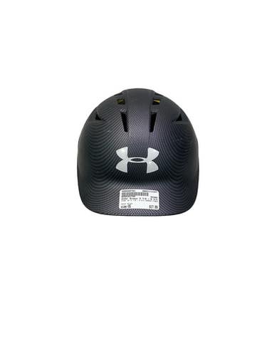 Used Under Armour 5 7/8 - 6 3/4 CARBON FIBER Batting Helmet No Mask Black One Size 11347-S000264781