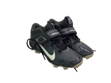 Used Nike TROUT BB CLEATS BB/SB Cleats Black Junior 04 11347-S000264763