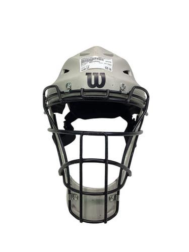 Used Wilson WB5720207 Catchers Helmet w/Mask Grey LG 11347-S000264723