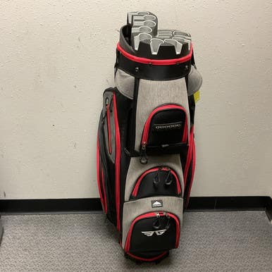 Used EG EAGOLE Mens Cart Bag Grey And Red 11855-S000199859