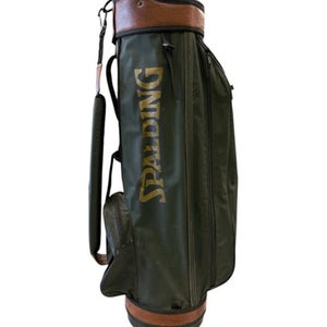 Used Spalding 14 HOLE Mens Stand Bag Green 11862-S000093038