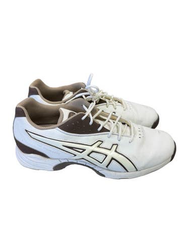 Used Asics Womens Golf Shoes White And Maroon Senior 10 11862-S000093037