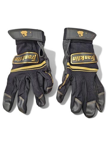 Used Franklin Baseball Batting Gloves Black, Adult Medium 11863-S000020246