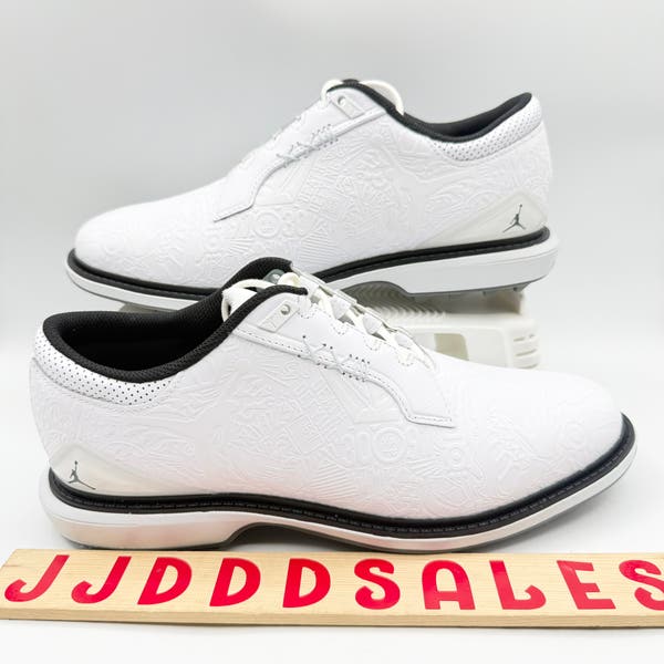 Nike Air Jordan ADG 5 Low White Black Golf Shoes Mens Size 8 FQ7874-102 Nike Air Jordan ADG 5 Low White Black Golf Shoes FQ7874-102  main image 2