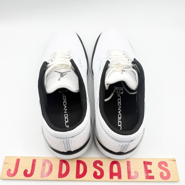 NEW Nike Air Jordan ADG 5 Mens Size 9 Low White Black Golf FQ7874-102 RARE Nike Air Jordan ADG 5 Low White Black Golf Shoes FQ7874-102  main image 4