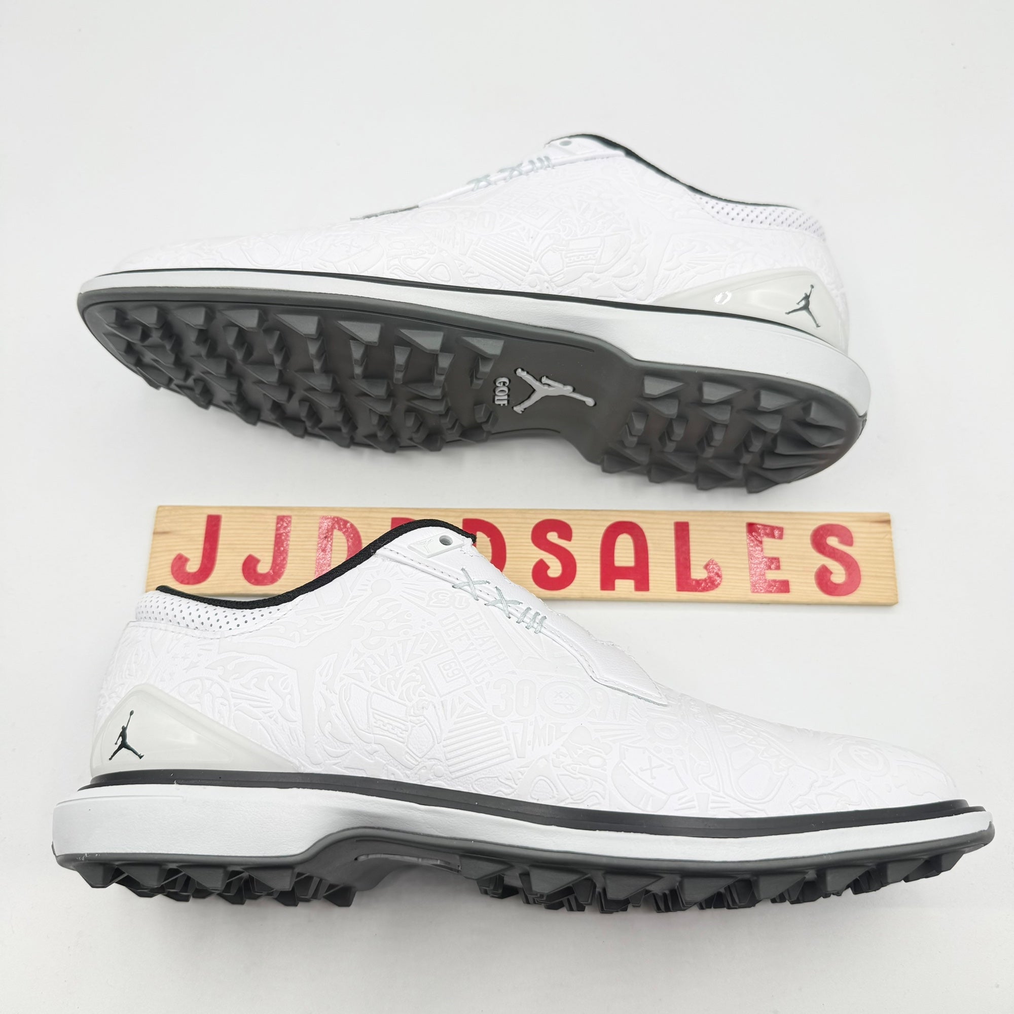 Nike Air Jordan ADG 5 Low White Black Golf Shoes FQ7874-102 