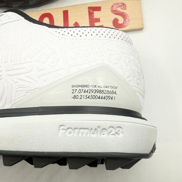 Nike Air Jordan ADG 5 Low Golf White Black Shoes FQ7874-102 Various Sizes Nike Jordan ADG 5 Leather White & Black Golf Shoes Sz 9.5  main image 4