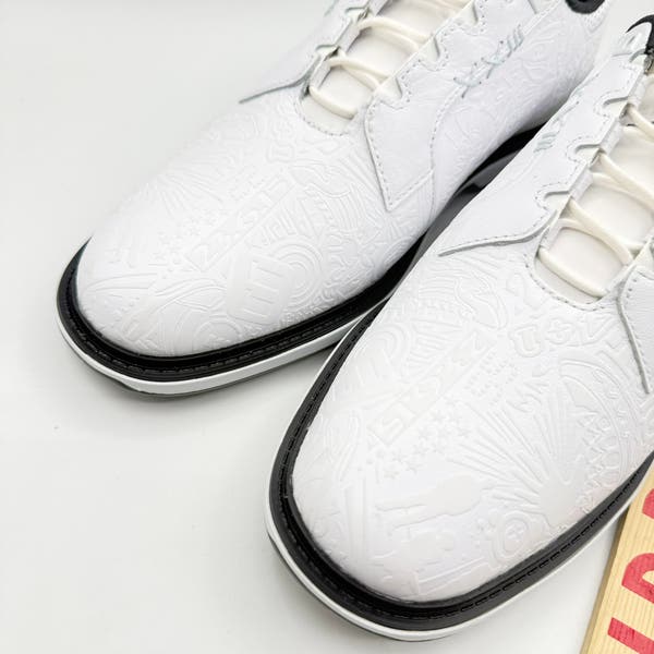 RARE Nike Air Jordan ADG 5 Mens Size 8 Low White Black Golf FQ7874-102 NEW Nike Air Jordan ADG 5 Low White Black Golf Shoes Mens Size 8  main image 3