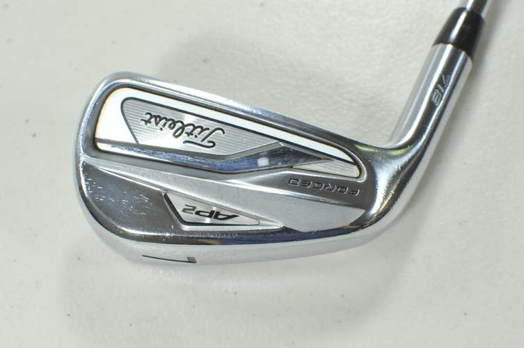 LEFT HANDED Titleist 718 AP2 Single 7 Iron Stiff Flex AMT White Steel  # 212071