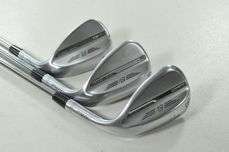 Titleist Vokey SM10 Tour Chrome 52*, 56*, 62* Wedge Set RH Regular Steel #212446