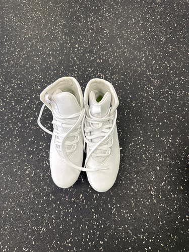 Used Under Armour LAX Cleats Boys White Junior 03 11849-S000037266