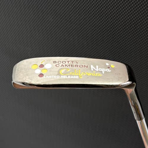 SCOTTY CAMERON LIMITED RELEASE NAPA CALIFORNIA 2009 PUTTER (34) + HEADCOVER