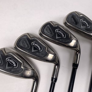 Callaway Fusion Wide Sole Iron Set 7-PW 75g Senior Graphite Mens RH