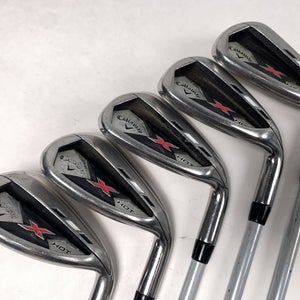 Callaway X Hot 19 Iron Set 8-PW+GW+SW 65g Senior Graphite Mens RH