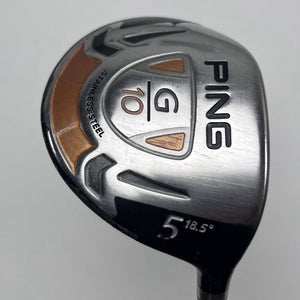 Ping G10 5 Fairway Wood 18.5* TFC 129 F Soft Regular Senior Graphite Mens RH