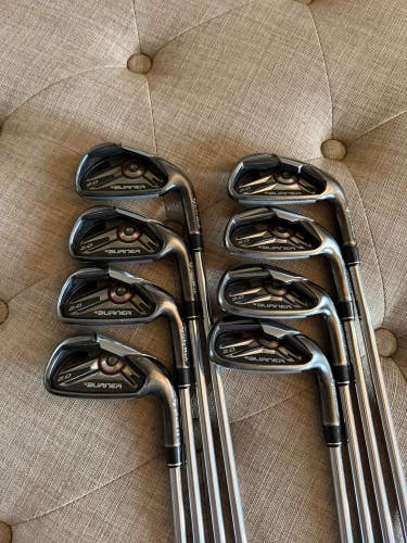 Taylormade Burner 2.0 Iron Set 3-PW KBS 90G Regular Flex Standard NICE