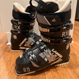 Mondo 25 & 25.5 Women's Lange All Mountain RX 80 LV Ski Boots Soft Flex (Used)