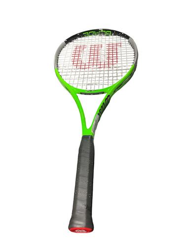 Used Wilson BLADE FEEL RACQUET Adult Tennis Racquet Green 4 3/8" 11834-S000047373